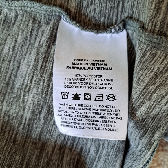 Nike Dri Fit Open Drape Cardigan Yoga Open Front Top Size Large Green Active - Picture 6 of 13